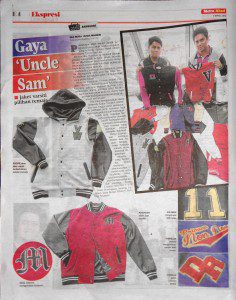 Harian Metro - Varsity jacket - Gaya Uncle Sam