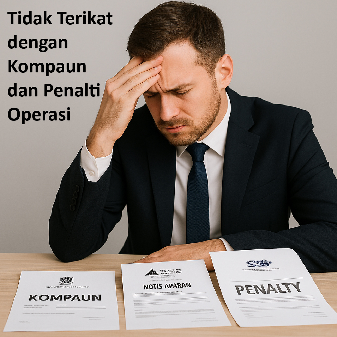 Kompaun, notis penalti dan tekanan undang-undang