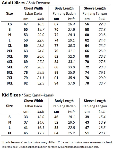 Size chart varsity bomber hoodie sweater