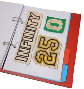 catalogue sample materials embroidery