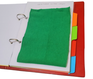 catalogue sample materials embroidery