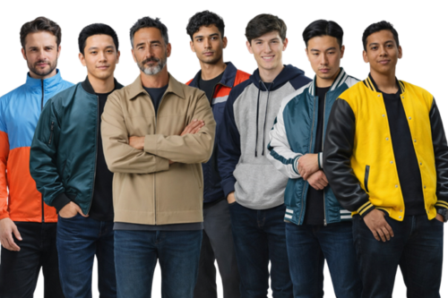 various custom jacket samples