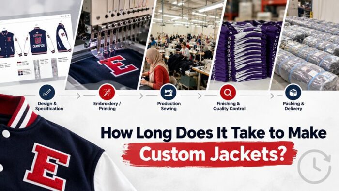 Custom jacket production timeline from design to delivery