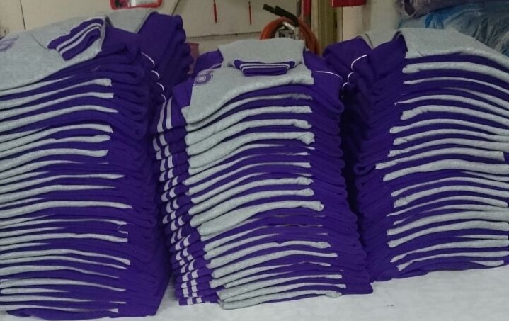 Custom jackets during finishing and quality control process